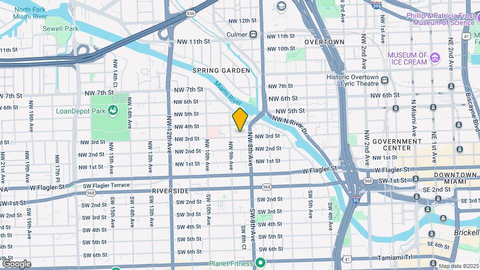 843-845 NW 3rd St Map and Location Details