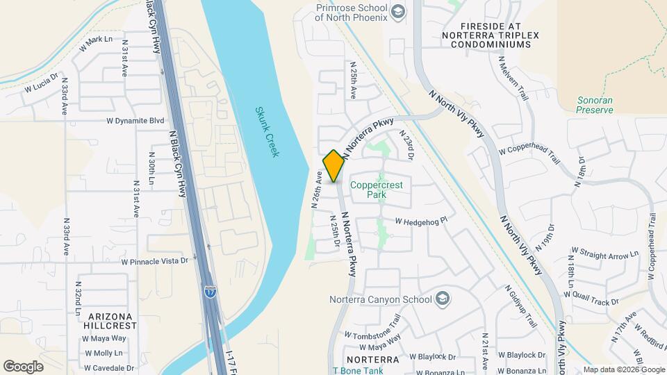 2501 W Oberlin Way Mapa y Detalles de la Ubicación