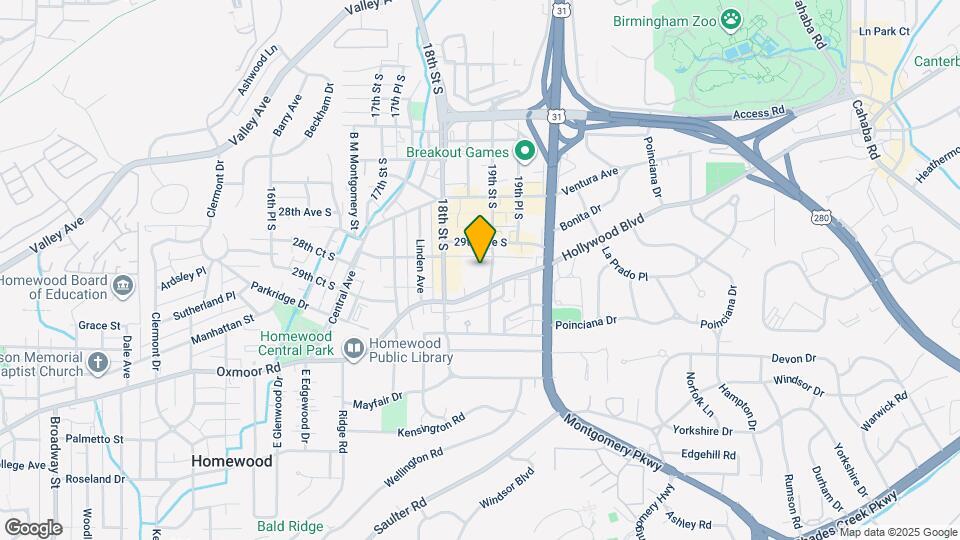 1840 Oxmoor Rd Map and Location Details