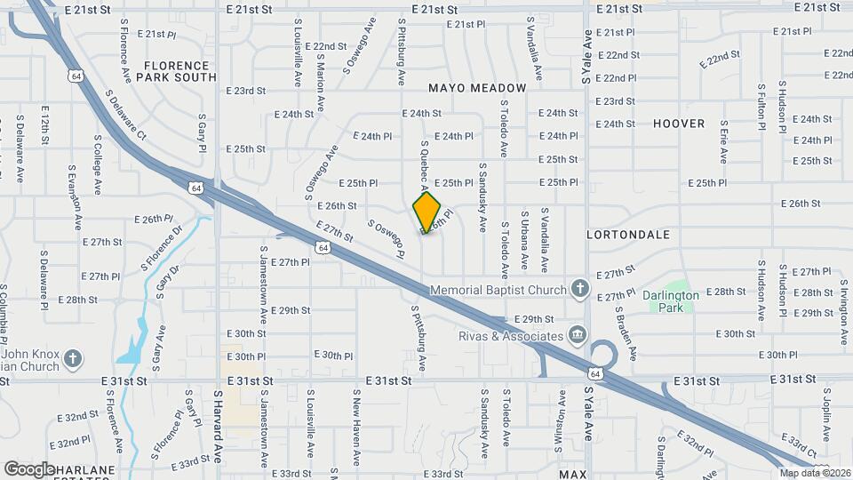 2639 S Pittsburg Ave Mapa y Detalles de la Ubicación