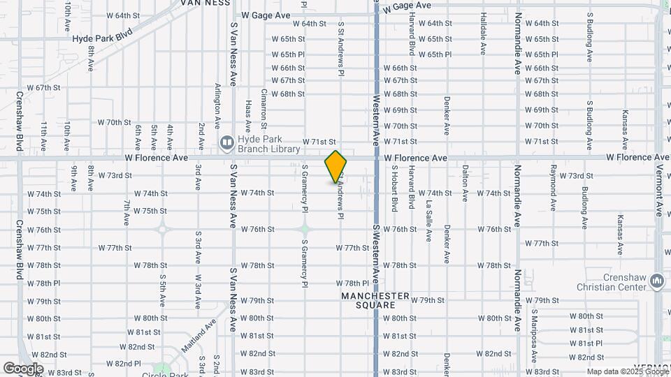 1905-1907 W 74th St Map and Location Details