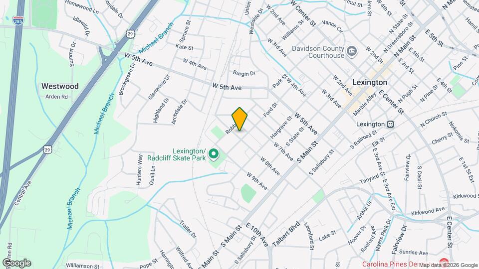 304 W 8th Ave Map and Location Details