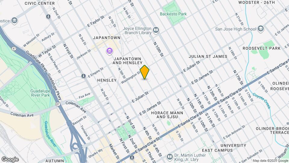 353 N 7th St Map and Location Details