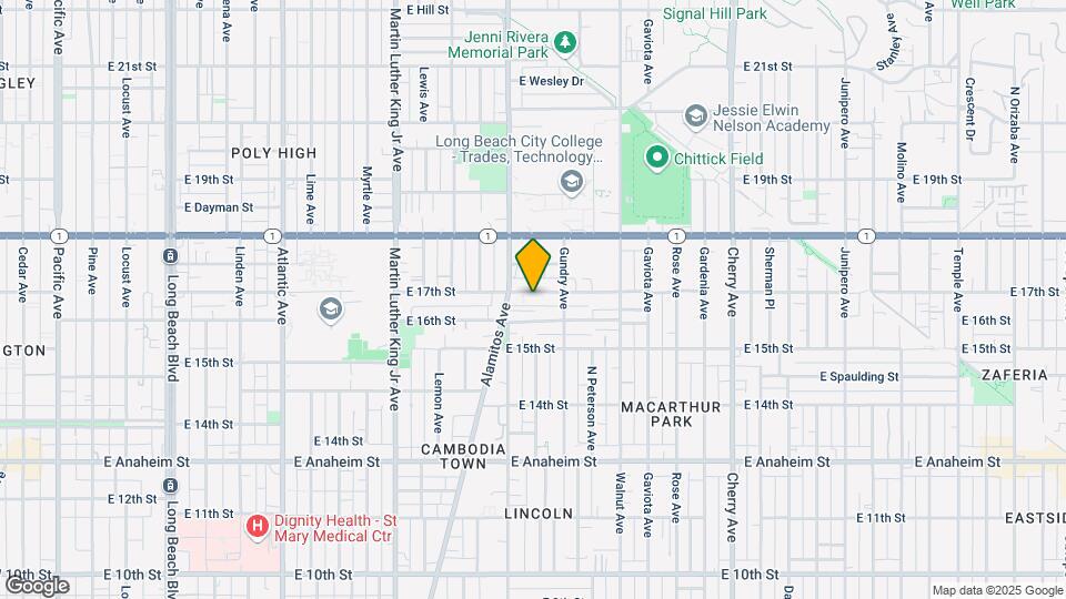 1240 E 17th St Mapa y Detalles de la Ubicación