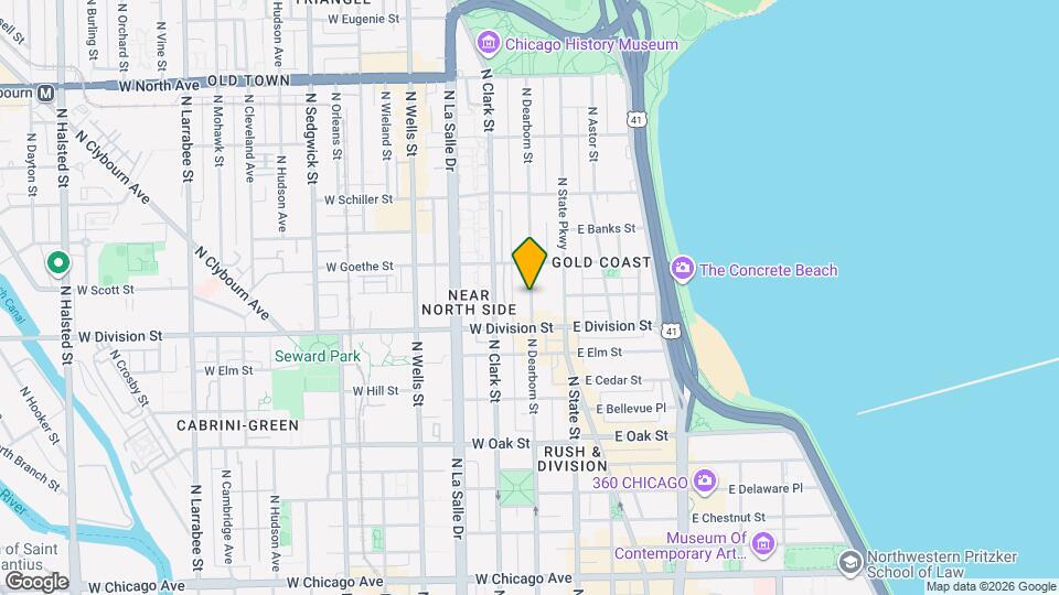 1232 N Dearborn St Mapa y Detalles de la Ubicación