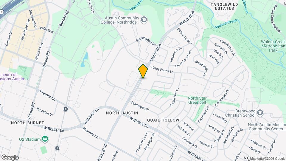 11701 Metric Blvd, Unit 0212 Map and Location Details