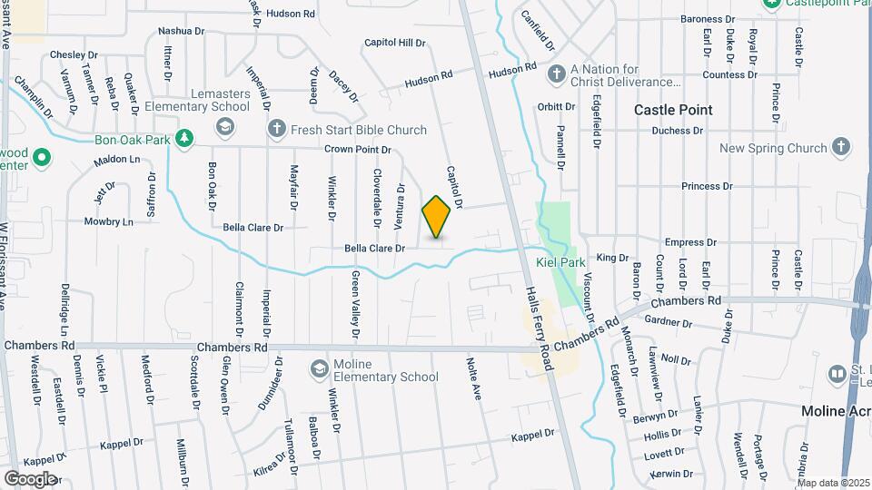 2033 Bella Clare Dr Map and Location Details