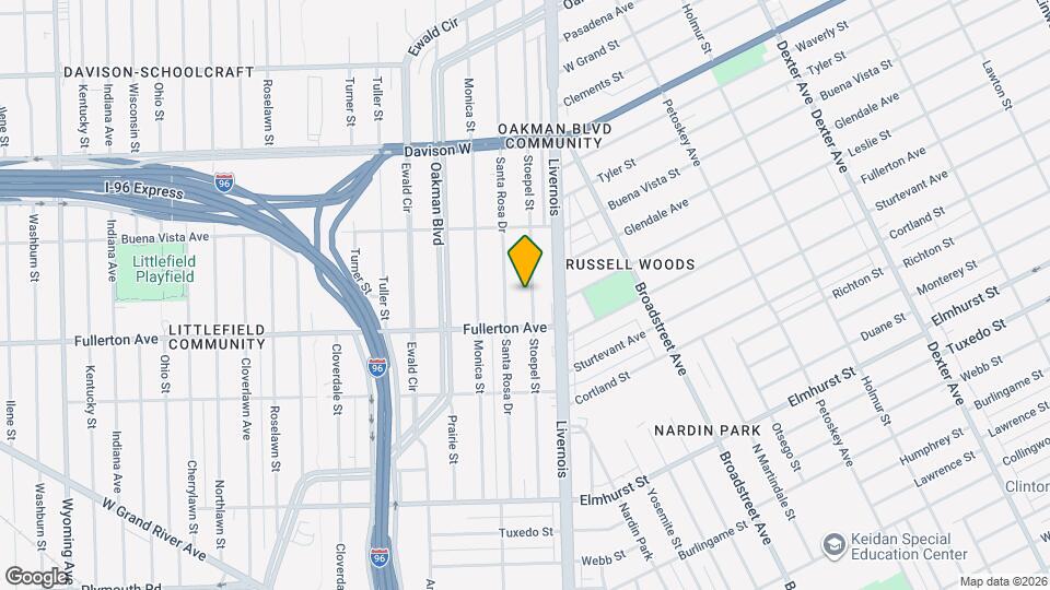 12663 Stoepel St Map and Location Details