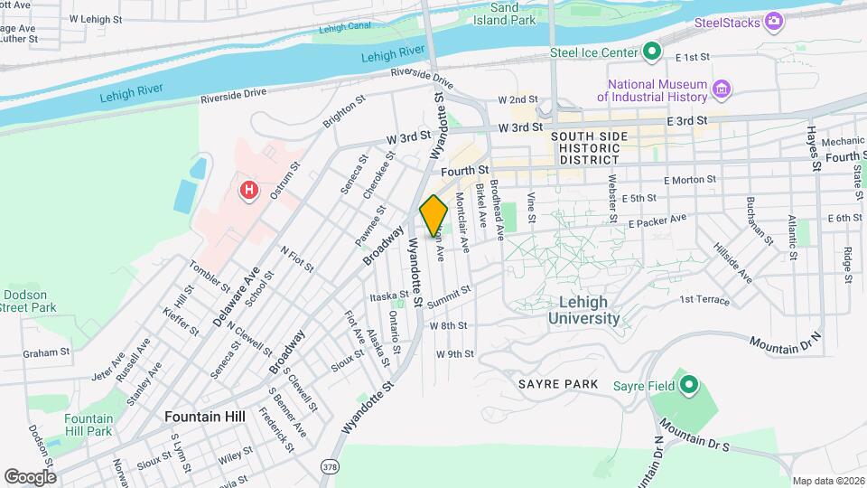 452 Carlton Ave Map and Location Details