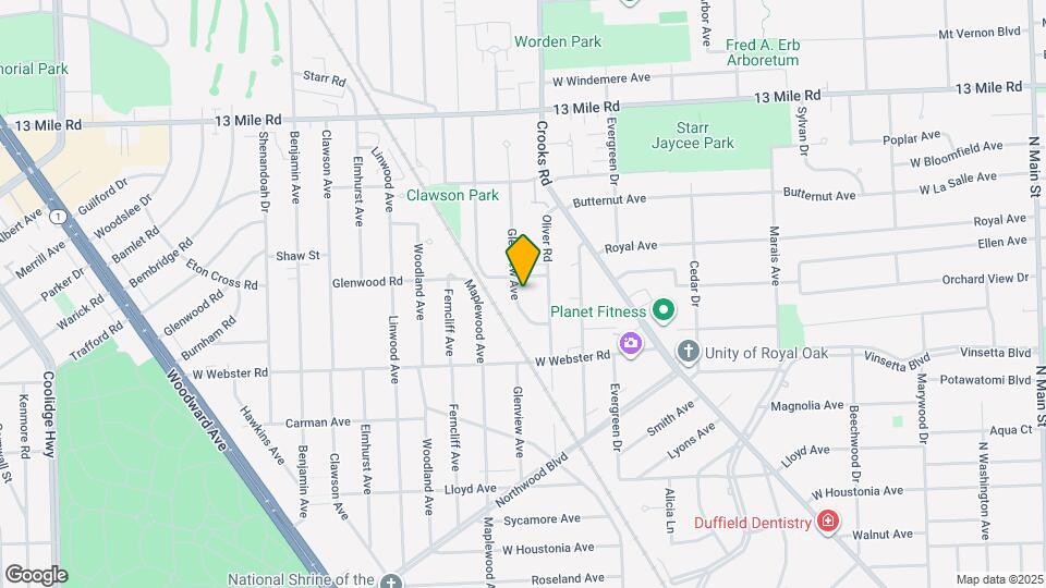 2714 Glenview Ave Map and Location Details