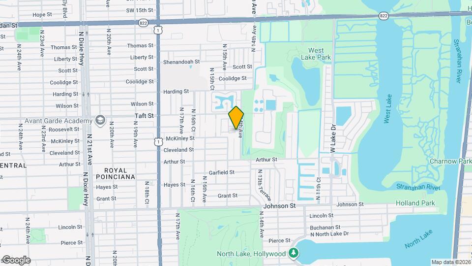 1541 N 14th Ter Map and Location Details