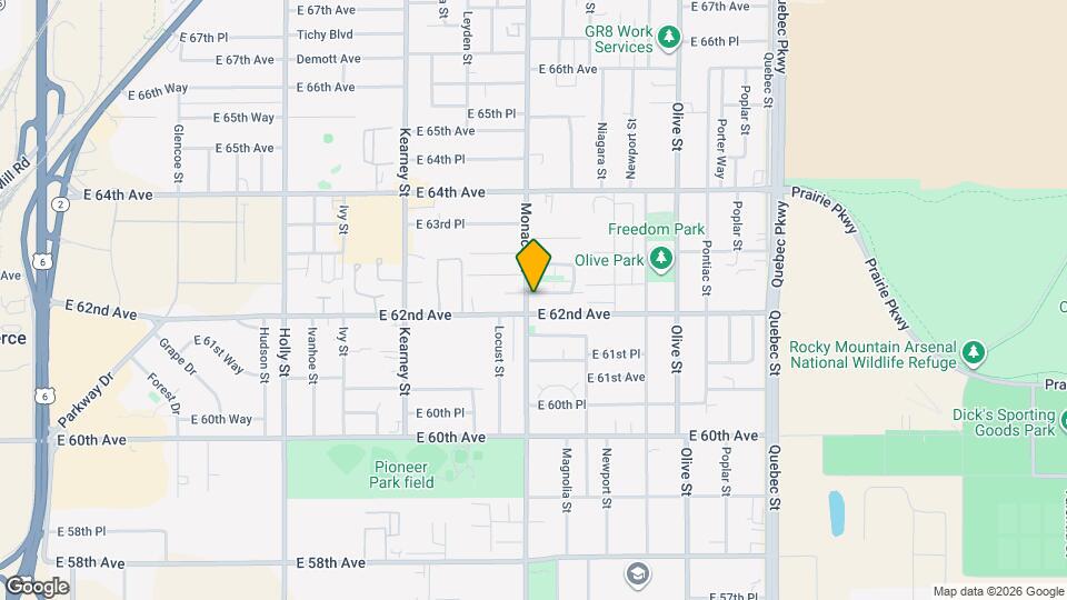 6502 E 62nd Pl Map and Location Details