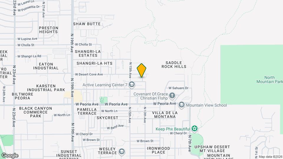 1402 W Mercer Ln Map and Location Details