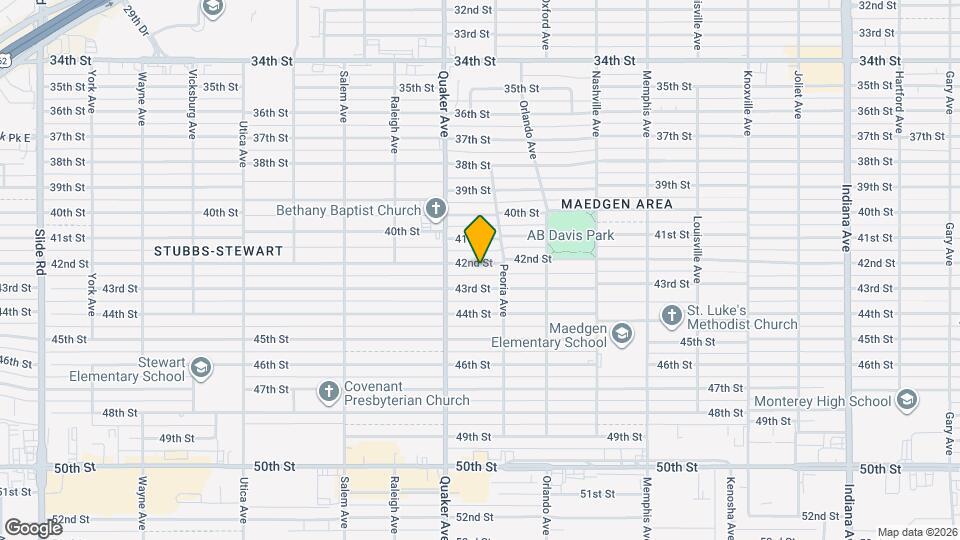 4309 42nd St Map and Location Details