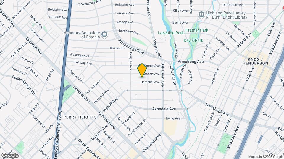 4139 Herschel Ave Map and Location Details