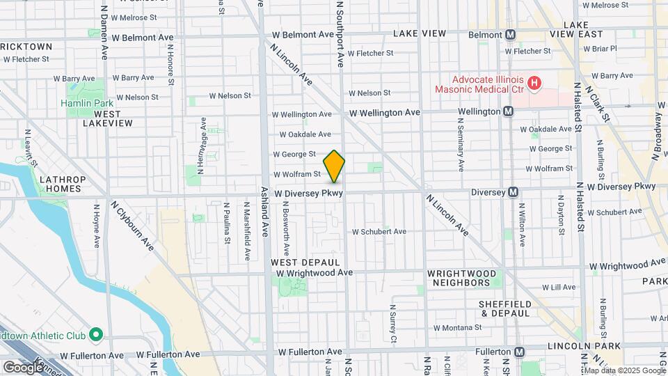1412 W Diversey Pky, Unit B Map and Location Details