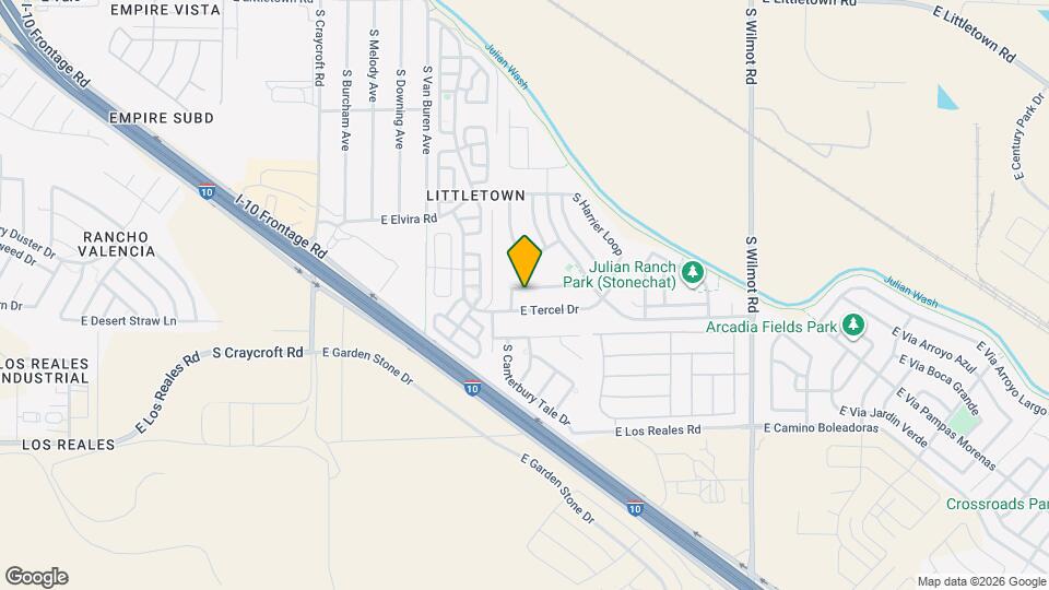 5878 E Cedarbird Dr Map and Location Details