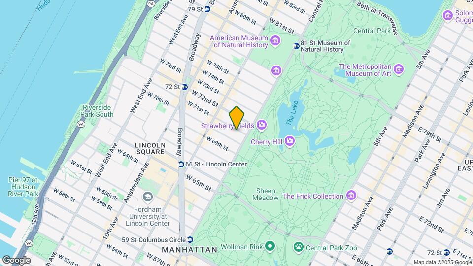 14 W 71st St Mapa y Detalles de la Ubicación