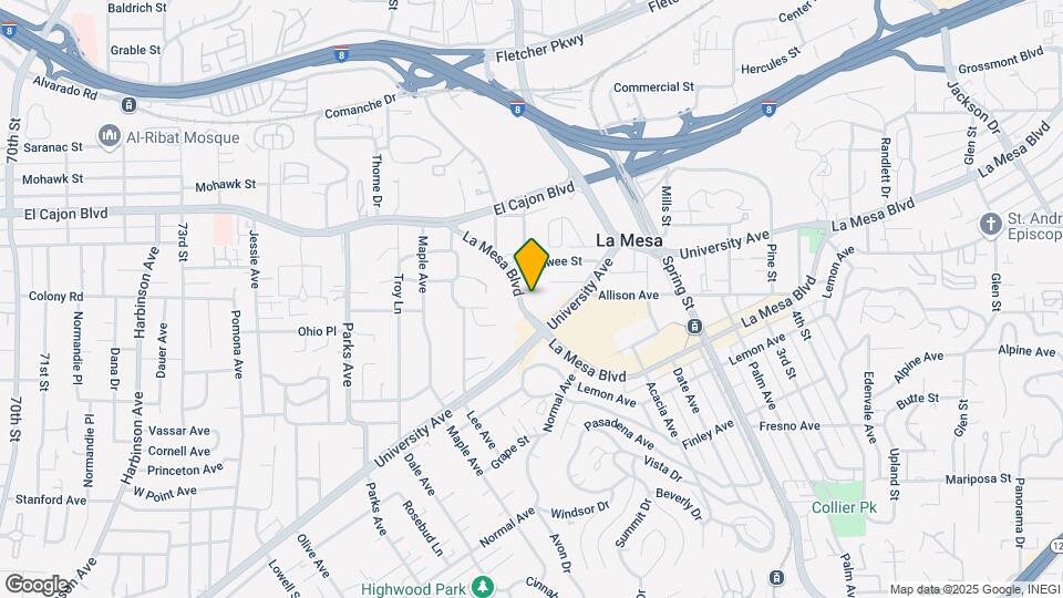 7916-7930 La Mesa Blvd Map and Location Details