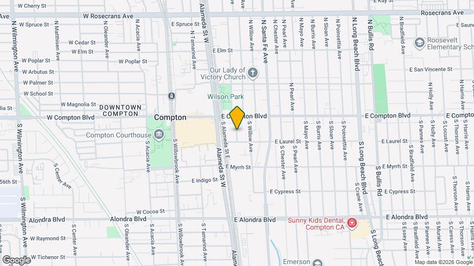 204 S Rose Ave, Unit A Map and Location Details