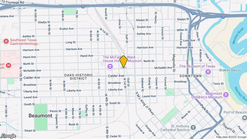 1709 Mcfaddin Ave Map and Location Details