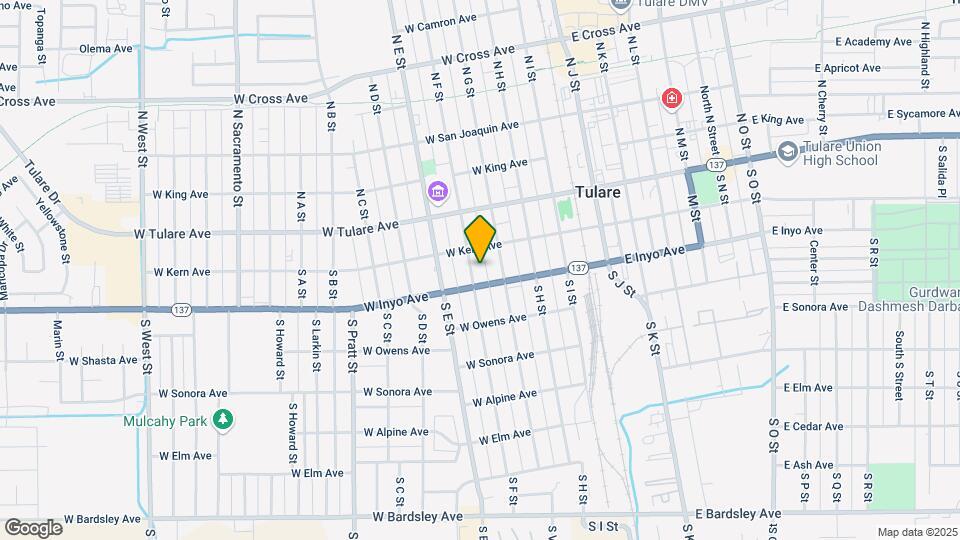 240 S F St Map and Location Details