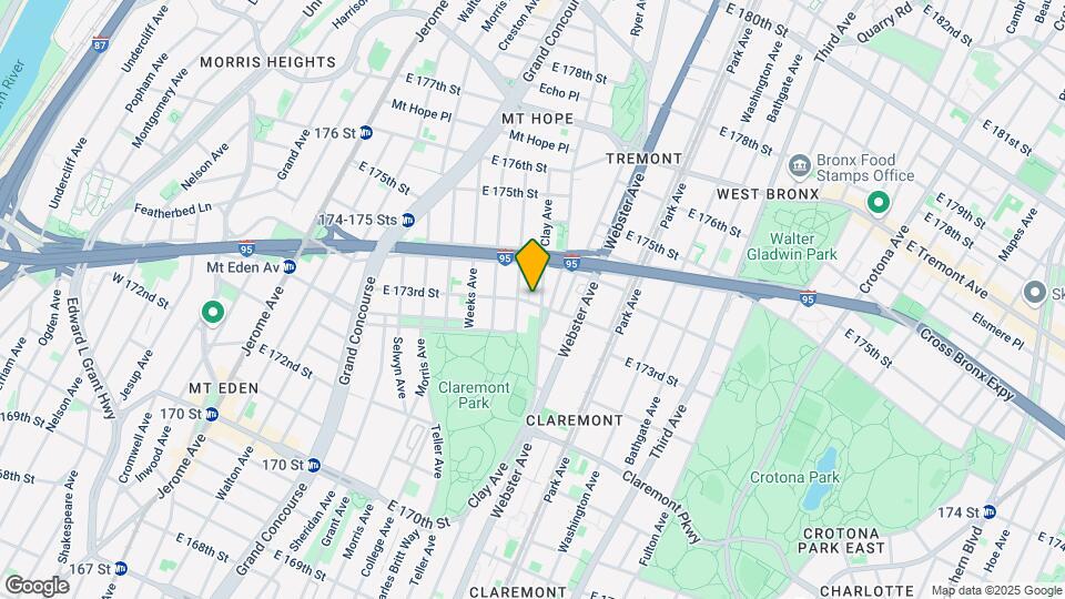 343 E 173rd St Map and Location Details