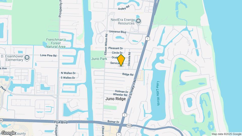 1831 Juno Rd Map and Location Details