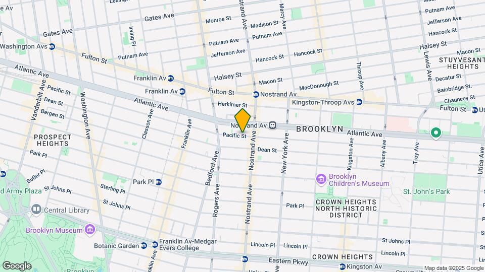 1234 Pacific St Map and Location Details