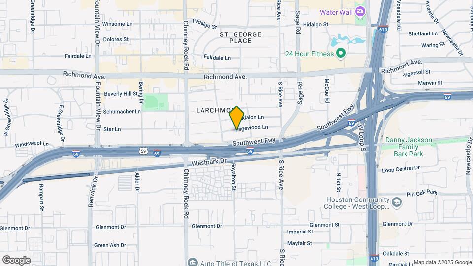 5421 Pagewood Ln Map and Location Details