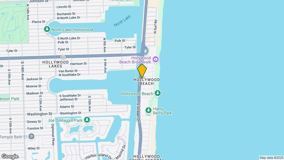 513 S Ocean Dr Map and Location Details