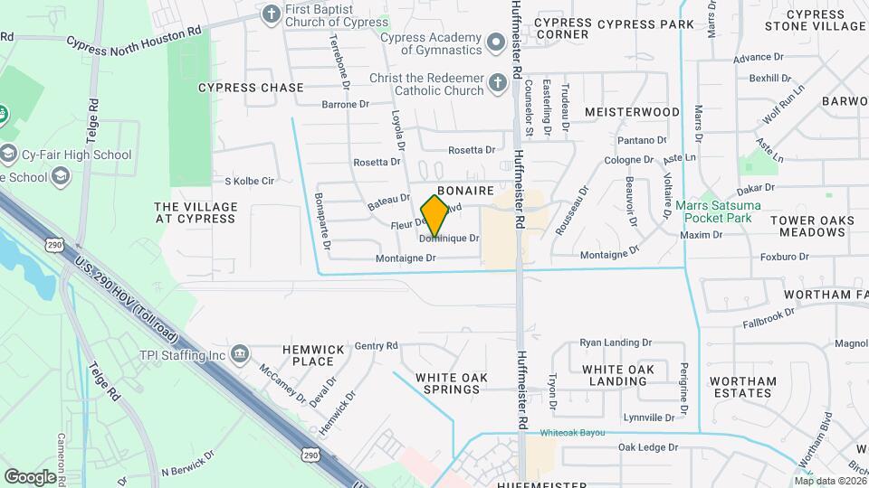 14007 Dominique Dr Map and Location Details