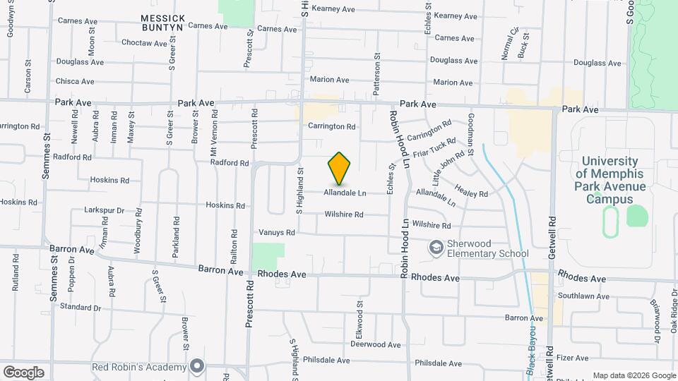 3570 Allandale Ln Map and Location Details