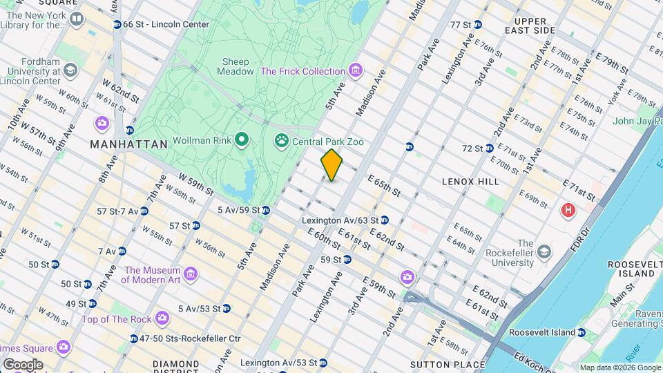 31 E 63rd St Map and Location Details