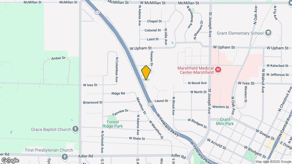 1505 W Veterans Pkwy Map and Location Details