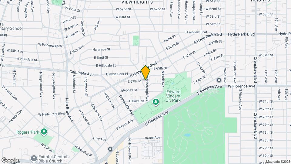 629 N Marlborough Ave Map and Location Details