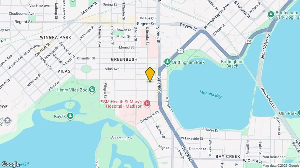 513 S Brooks St Map and Location Details