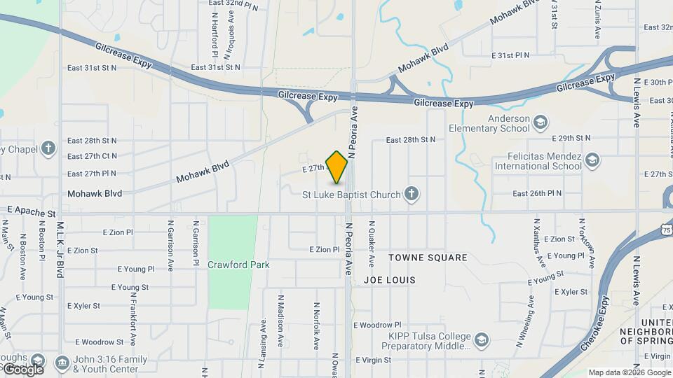 1127 East 26th Pl N Mapa y Detalles de la Ubicación