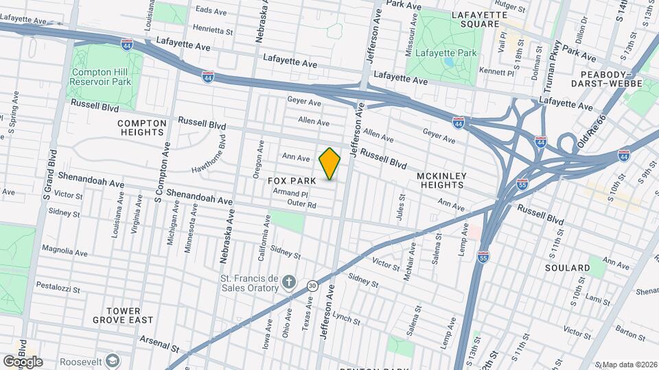 2626 Accomac St Map and Location Details