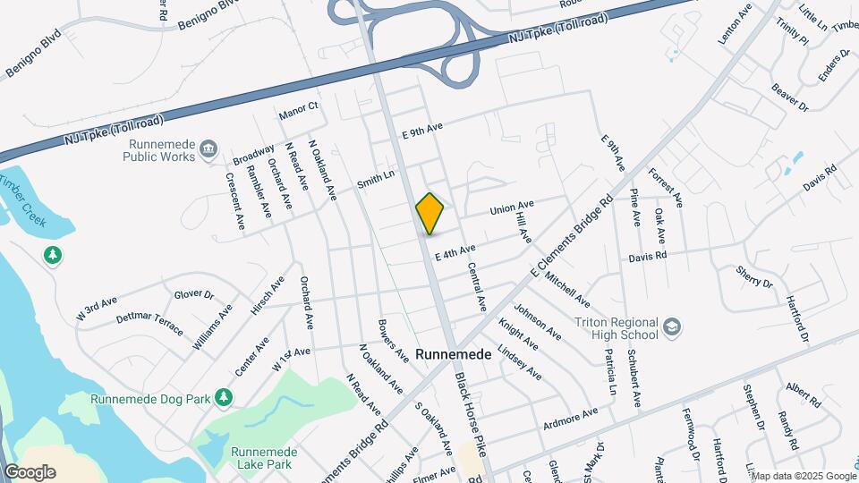 424 N Black Horse Pike Map and Location Details