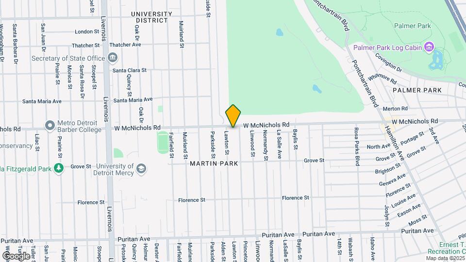 Laker McNichols Apartments Map and Location Details