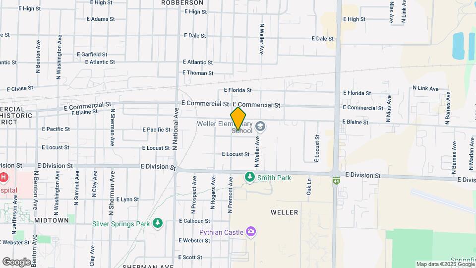 1413 E Pacific St Map and Location Details
