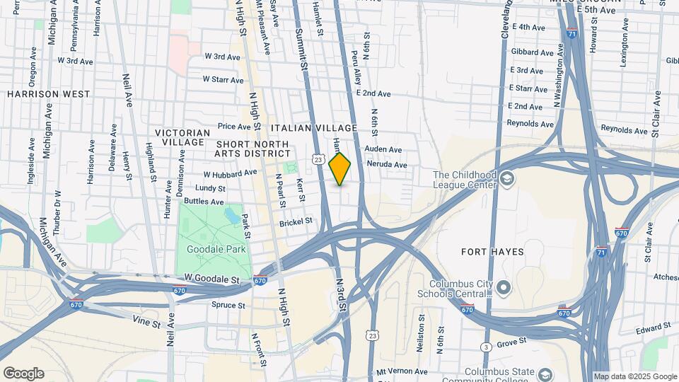 729 Hamlet St Map and Location Details