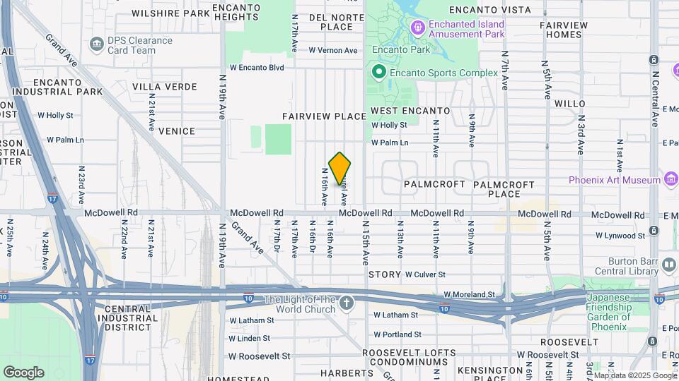 1630 N Laurel Ave Mapa y Detalles de la Ubicación