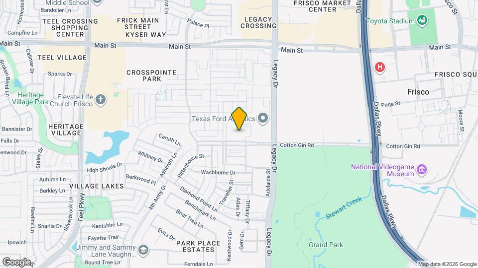 Watermere at Frisco Map and Location Details