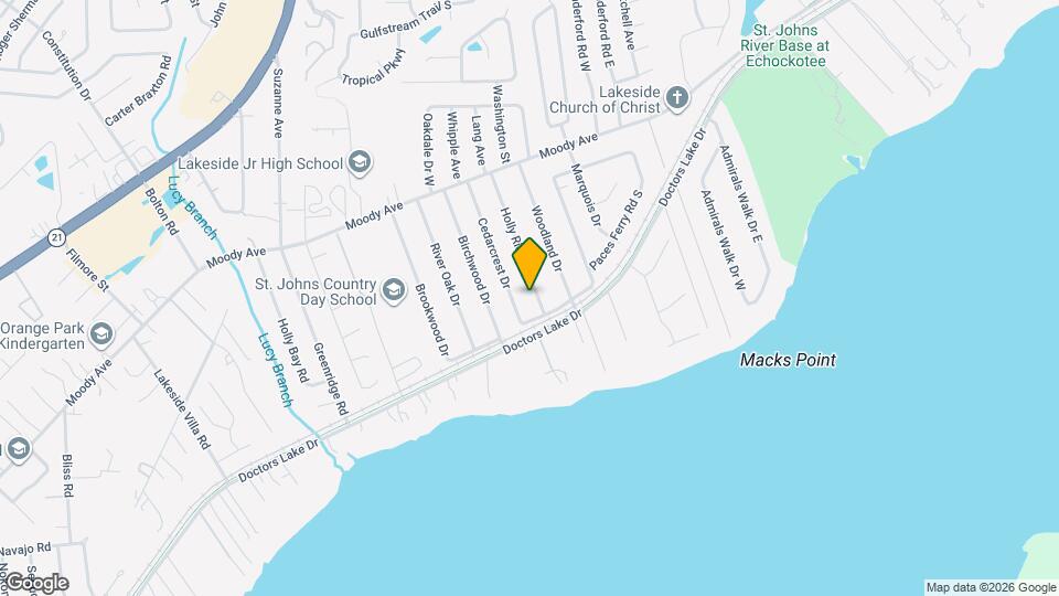 2868 Holly Ridge Dr Map and Location Details