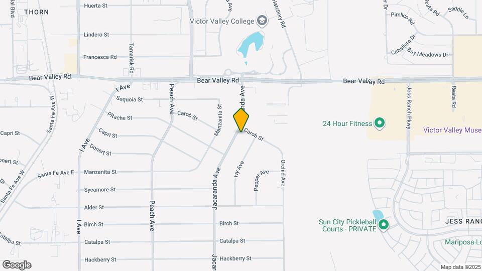 11889 Jacaranda Ave Map and Location Details