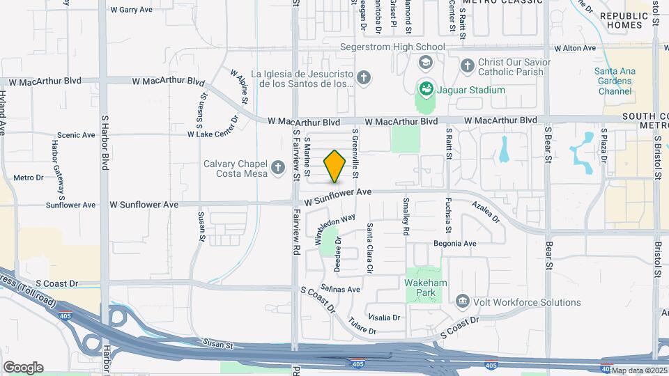 2702 W Keller Ave Map and Location Details