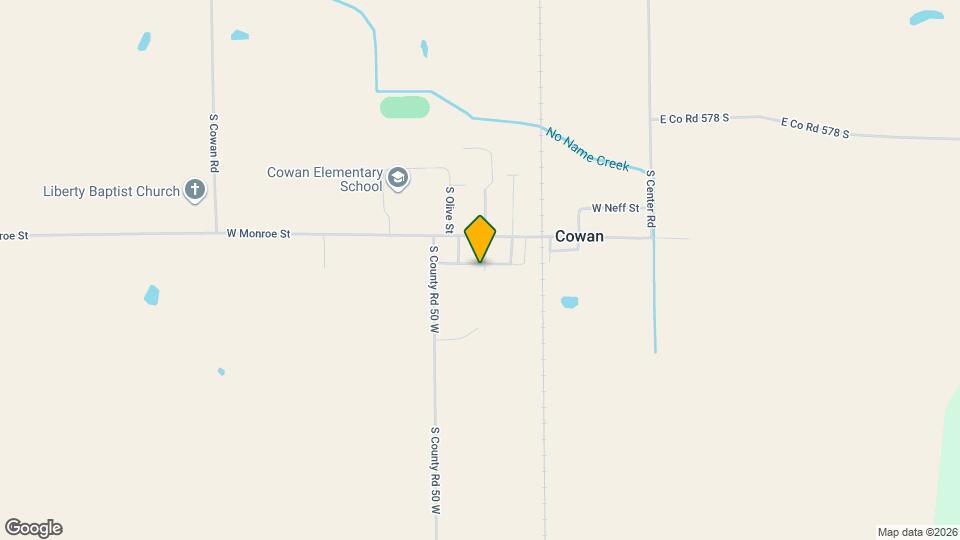 9801 S Rinker St Map and Location Details