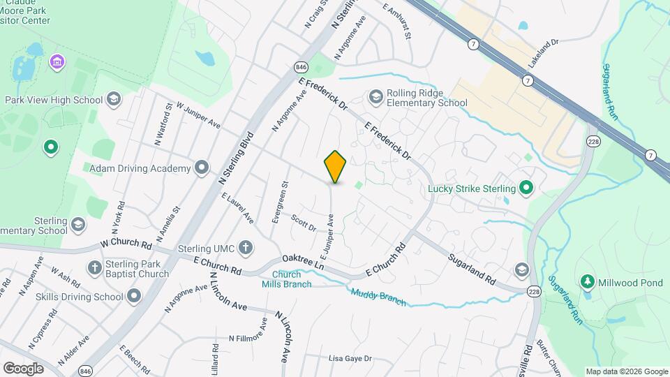 234 E Juniper Ave Map and Location Details